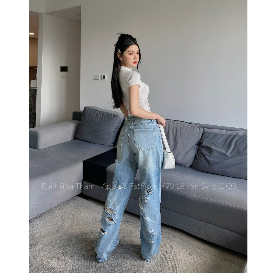 Jeans rách sau