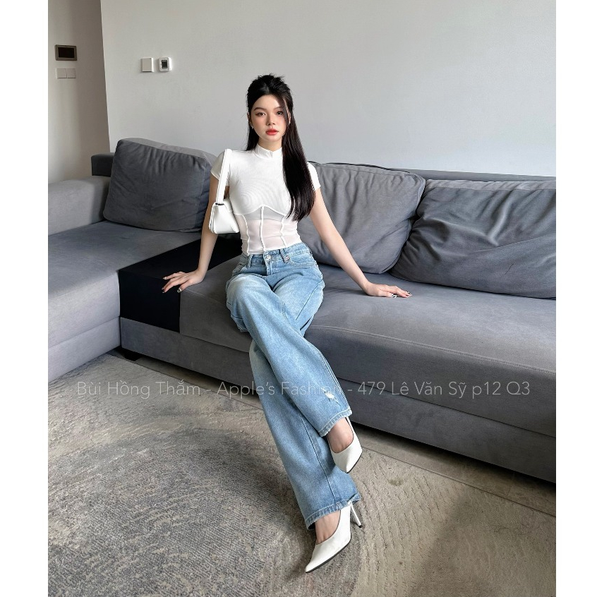 Jeans rách sau