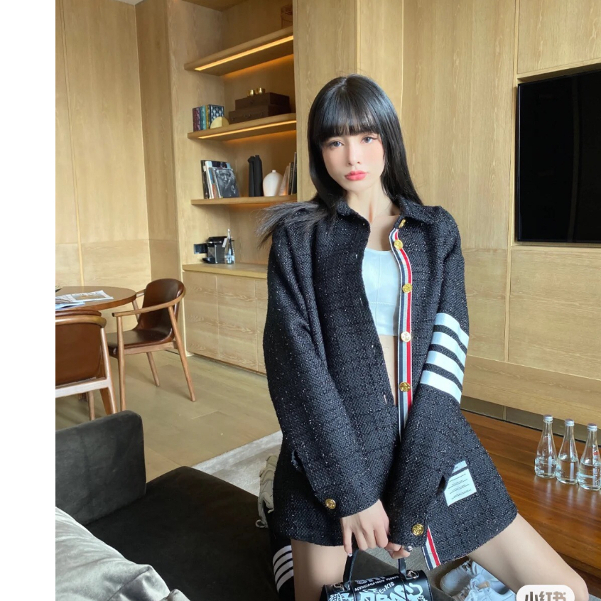 Áo Khoác Teddy_Sơn Tùng Dạ Kim Tuyến, Áo Bomber THOM Dạ Phối Da Kim Tuyến Nam Nữ Cực Chất Siêu Hot