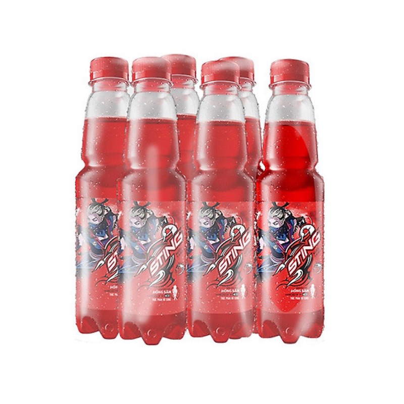 Thùng 24 chai nước tăng lực Sting dâu tây đỏ 330ml