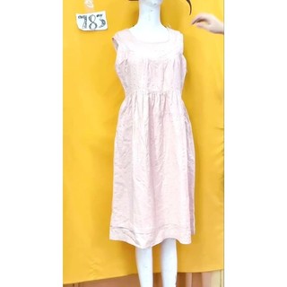 đầm hồng cam nhạt size M/L. S783