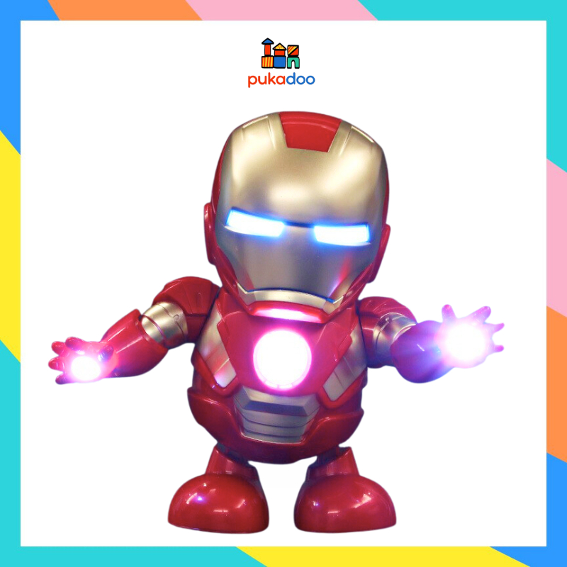 Đồ Chơi Siêu Nhân Iron Man Nhảy Múa Phát Nhạc Vui Nhộn Cho Bé