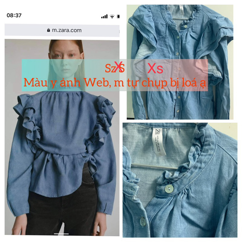 Áo kiểu/crop top auth các hãng