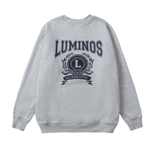 Áo Sweatshirt Oversize Lumi Authentic Vải Nỉ Boong  - Xám Tiêu - Brand Luminos