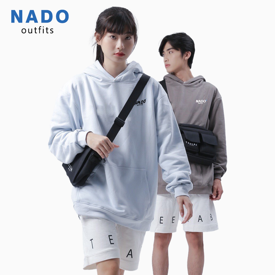 Áo Hoodie Local Brand Unisex Premium Basic Logo Nado HD03 Vải Nỉ Bông Cao Cấp