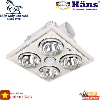 Đèn sưởi nhà tắm âm trần Hans H4B