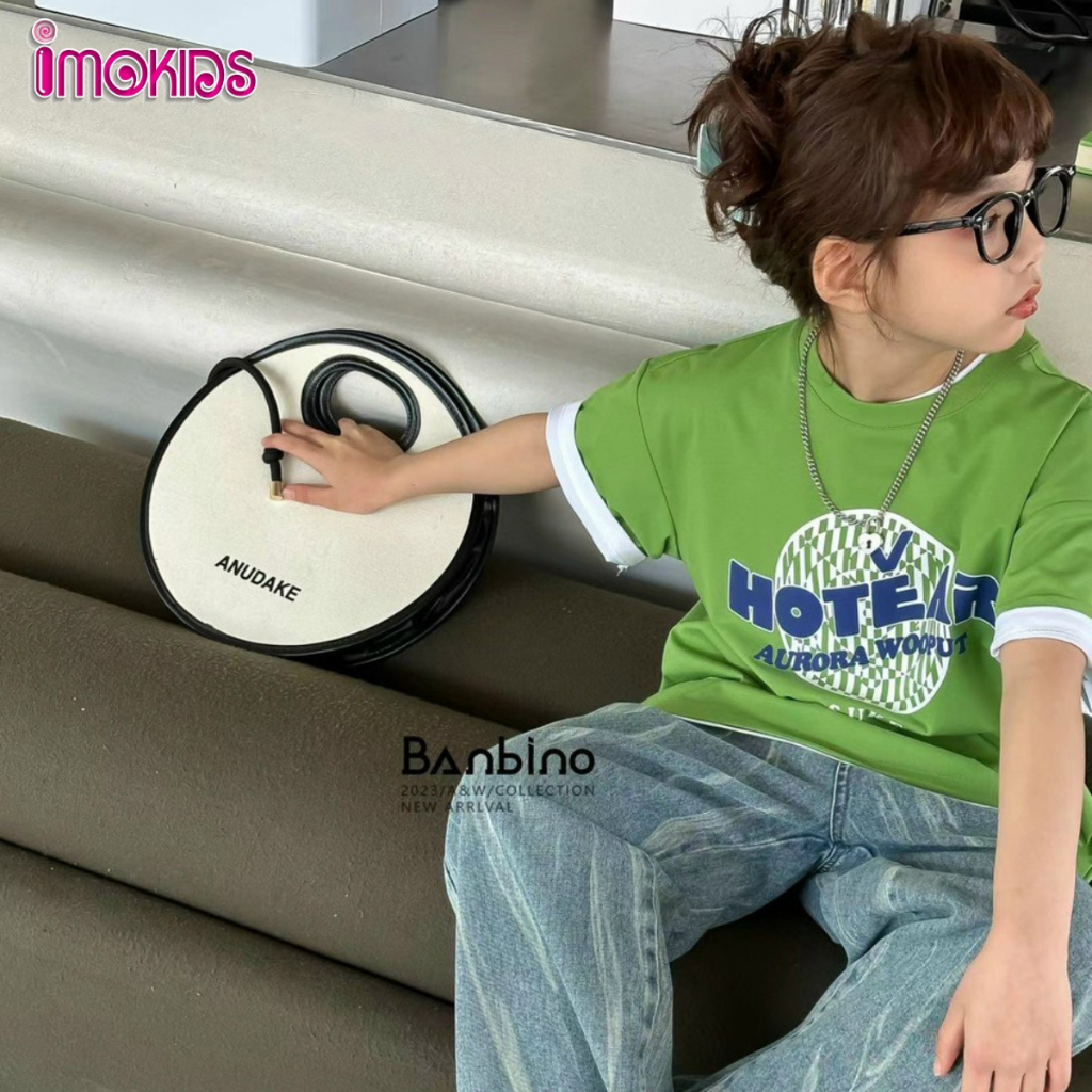 Áo thun bé trai size đại Banbino 18kg-45kg áo cộc tay cho bé cao cấp chất thun cao cấp co giãn thoải mái thời trang qate