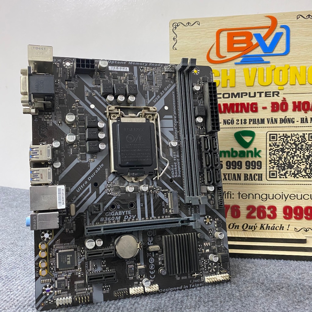 Mainboard Gigabyte B360M-D2V 2ND Bảo Hành 1 Tháng