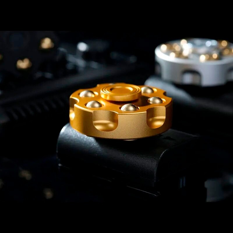 QUÀ TẶNG CHO NAM|CON QUAY SPINNER HÌNH HỘP ĐẠN XOAY | NEW REVOLVER BULLET FIDGET SPINNER REMOVABLE COPPER BULLET| ideash