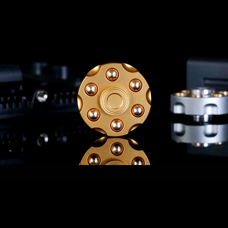 QUÀ TẶNG CHO NAM|CON QUAY SPINNER HÌNH HỘP ĐẠN XOAY | NEW REVOLVER BULLET FIDGET SPINNER REMOVABLE COPPER BULLET| ideash