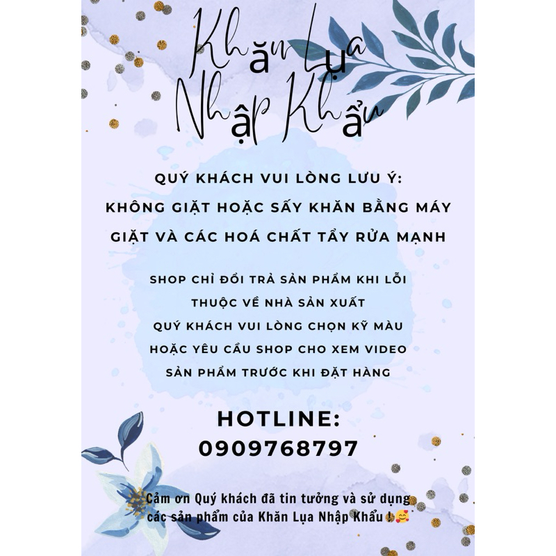 Khăn Lụa Đũi Cao Cấp Bản Dài 75x180cm Hàng Có Sẵn Loại 1