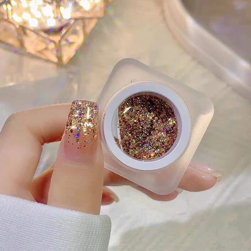 Gel nhũ , gel kim tuyến nail , gel khổng tước galaxy 8g