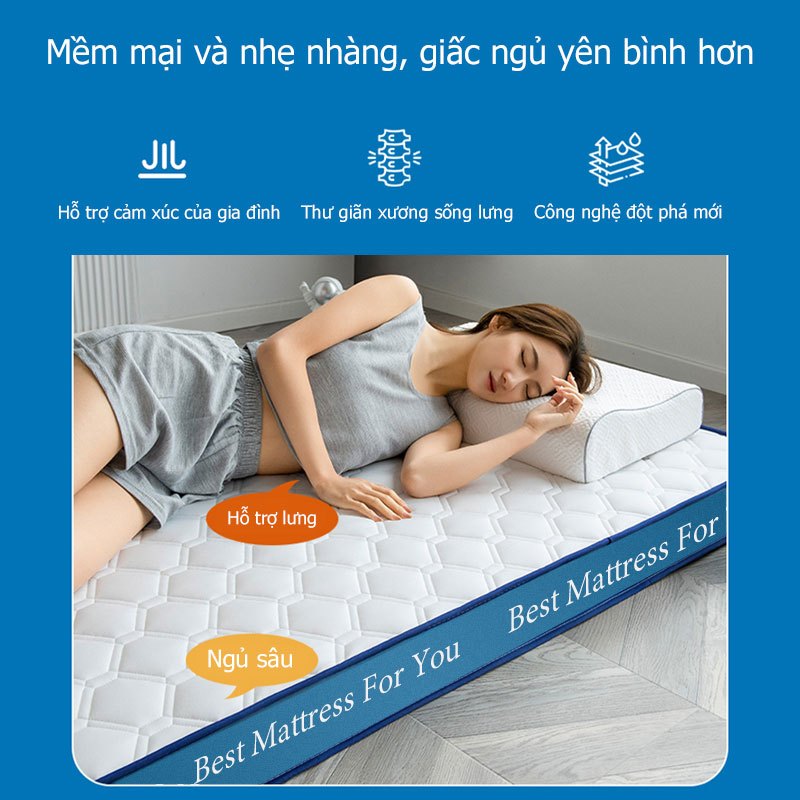 NITORI new Nệm Foam Mattress Tiêu Chuẩn CertiPUR-US Với Hai Tầng Foam Nâng Đỡ Ruột Đệm Non Vỏ Đệm Tencel