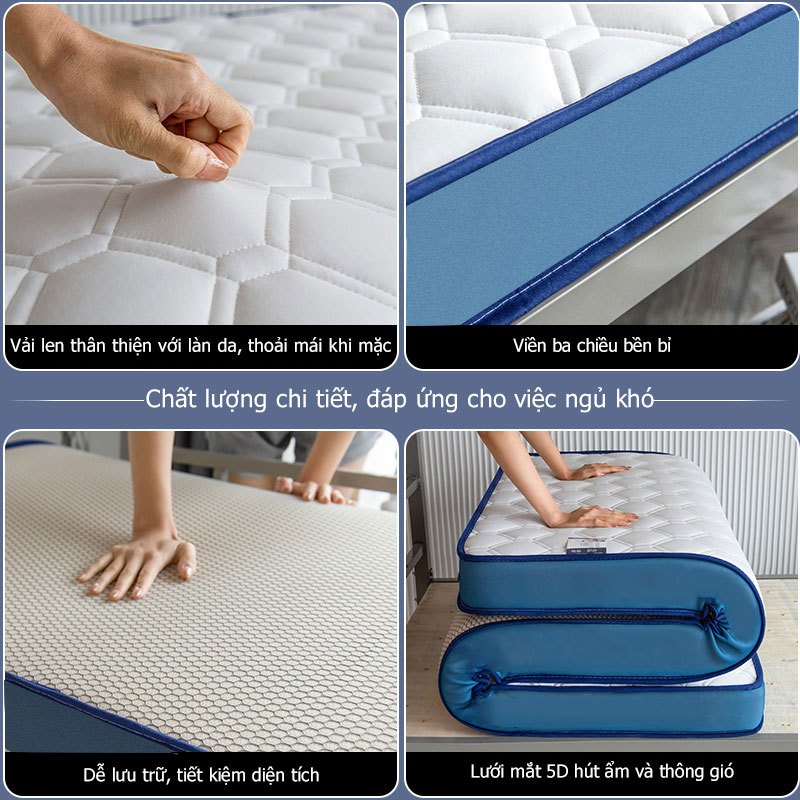 NITORI new Nệm Foam Mattress Tiêu Chuẩn CertiPUR-US Với Hai Tầng Foam Nâng Đỡ Ruột Đệm Non Vỏ Đệm Tencel