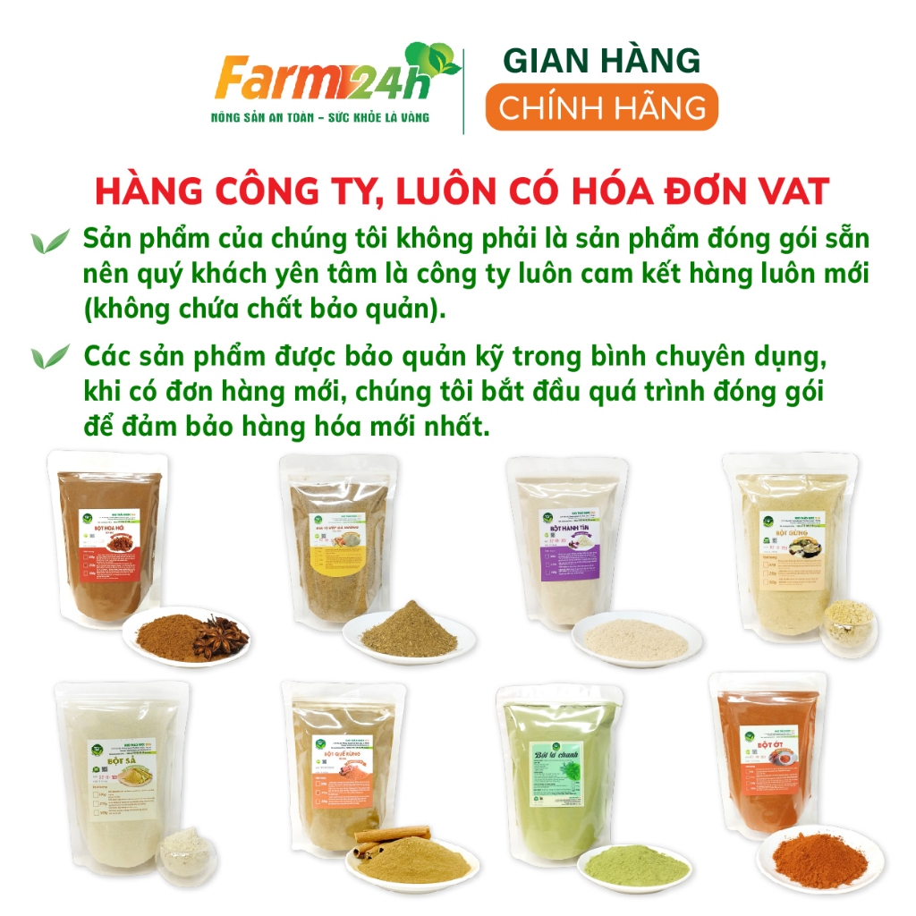 Nấu ăn nguyên chất 100%, Tỏi, Hành, Sả, Nghệ, Điều, Riềng, Ớt, Mắc Mật, Hồi, Thảo Quả, Đinh Hương..