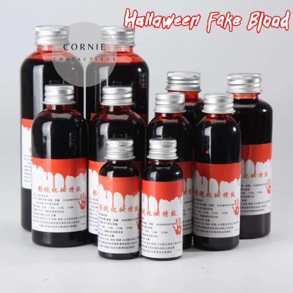 Chai gel màu đỏ tươi hóa trang Halloween, hóa trang máu giả dạng lỏng, dùng làm phim - Cornie