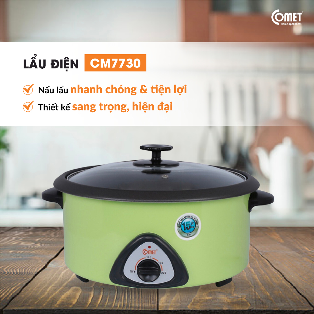 Nồi lẩu điện 3.6L Comet CM7730