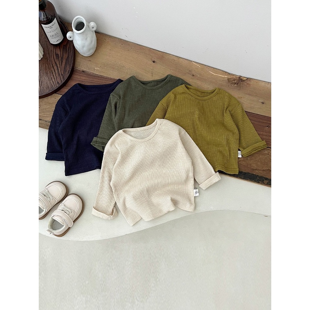 Áo len trơn cho bé trai bé gái, áo len thu đông cho bé phong cách hàn quốc hàng QCCC loại 1 size 0-3 tuổi