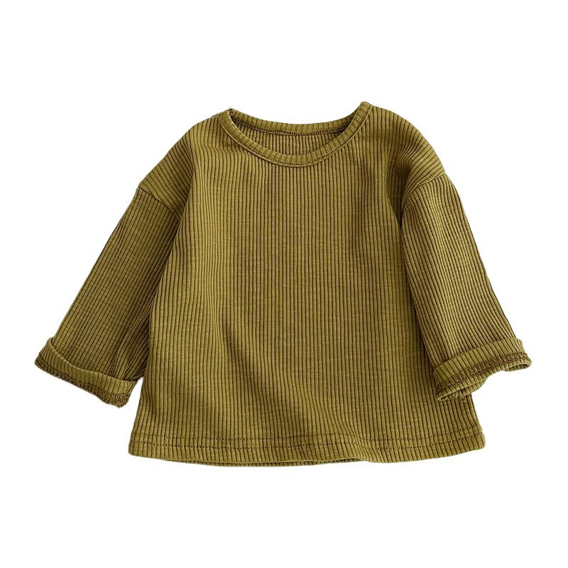 Áo len trơn cho bé trai bé gái, áo len thu đông cho bé phong cách hàn quốc hàng QCCC loại 1 size 0-3 tuổi