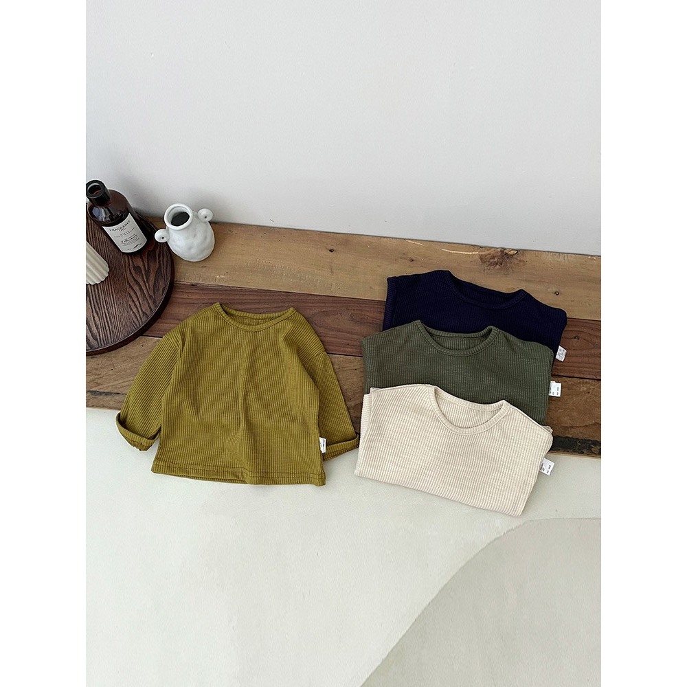 Áo len trơn cho bé trai bé gái, áo len thu đông cho bé phong cách hàn quốc hàng QCCC loại 1 size 0-3 tuổi