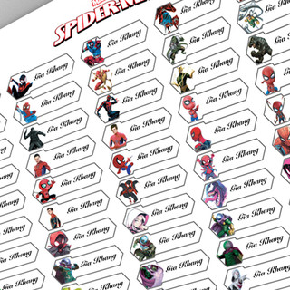 100 tem dán Sticker in tên bé theo yêu cầu, decal dán đồ dùng học tập