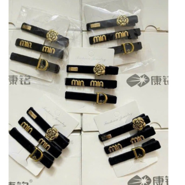 Set 6 kẹp tóc hoa trà siêu xinh