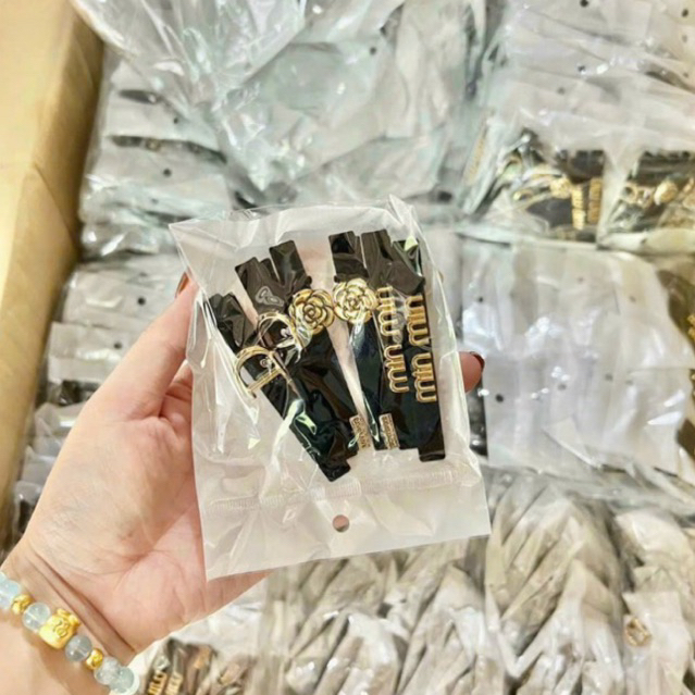 Set 6 kẹp tóc hoa trà siêu xinh