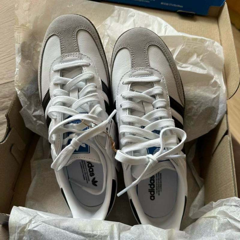 Dây Giày Thay Thế Adidas Samba Dài 120cm Sợi Bông Hai Màu Trắng Đen