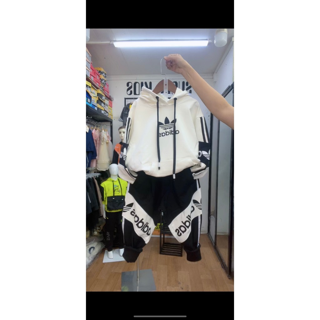 Bộ nỉ D.A.S đen/ trắng bé trai 8801  SBN319 SBN320