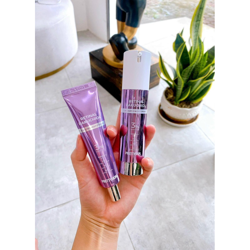 Retinal Pretty Skin, kem dưỡng Pretty Skin retinal bakuchiol A-mazing night cream tái tạo phục hồi, trẻ hóa làn da