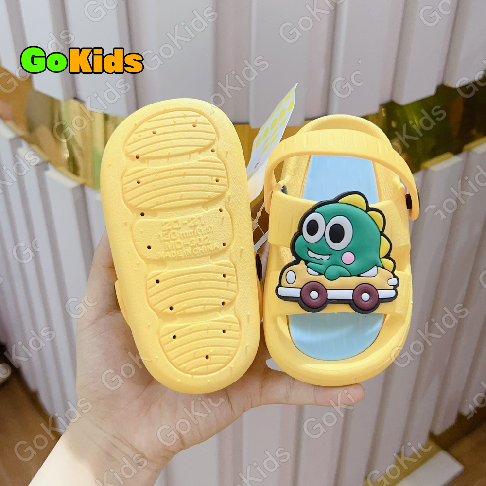 Dép Quai Hậu Hình Khủng Long Cô Gái, Siêu Mềm Siêu Cute Cho Bé Size 20-27