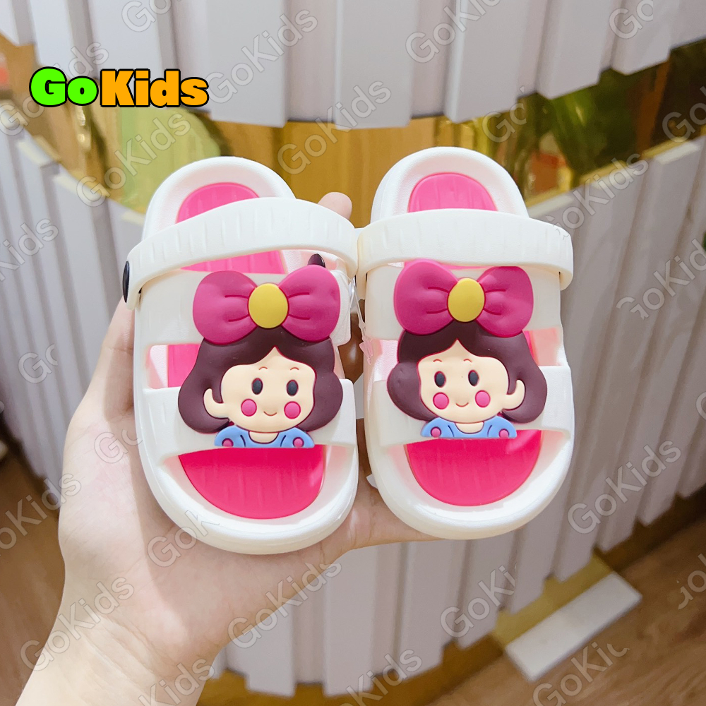 Dép Quai Hậu Hình Khủng Long Cô Gái, Siêu Mềm Siêu Cute Cho Bé Size 20-27