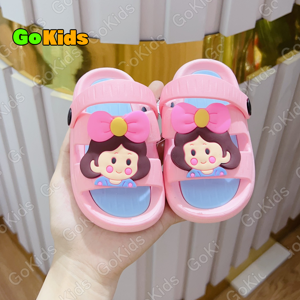 Dép Quai Hậu Hình Khủng Long Cô Gái, Siêu Mềm Siêu Cute Cho Bé Size 20-27