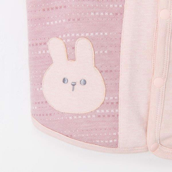 NOUS Áo Gilet màu hồng/màu xanh thêu đáp thỏ gấu trang trí 6M 9M 12M 18M