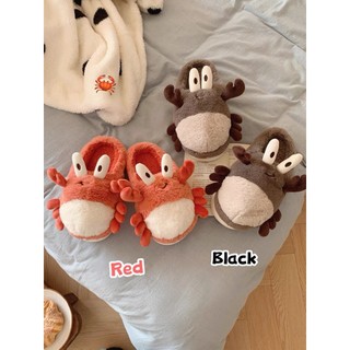 Dép bông nam nữ cute dễ thương dép đi trong nhà ngoài trời Xixitiao Hình con Cua