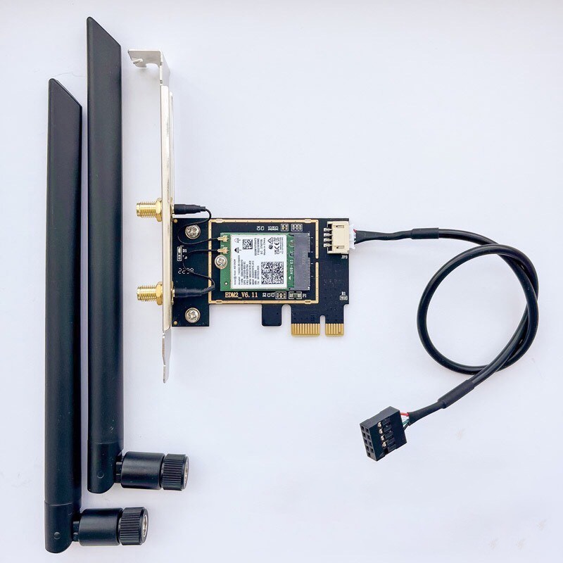 Adapter wifi Intel AC7260 867mbps Bluetooth 4.0 cho MÁY TÍNH PC