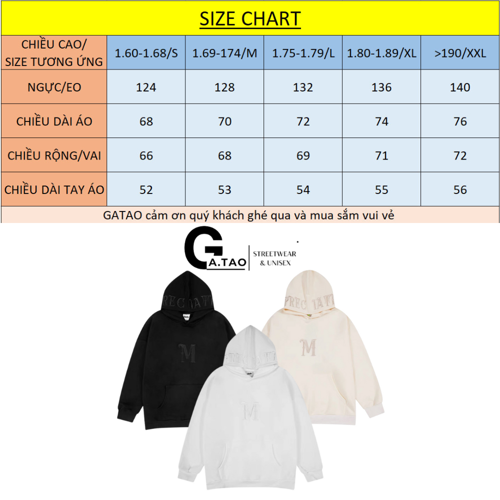 Áo Hoodie CHỮ M Unisex Nỉ Bông Dày Dặn Ấm Áp Mùa Đông 2023