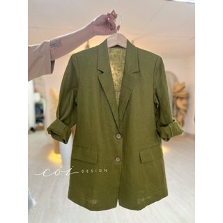 Áo blazer linen Cói Design