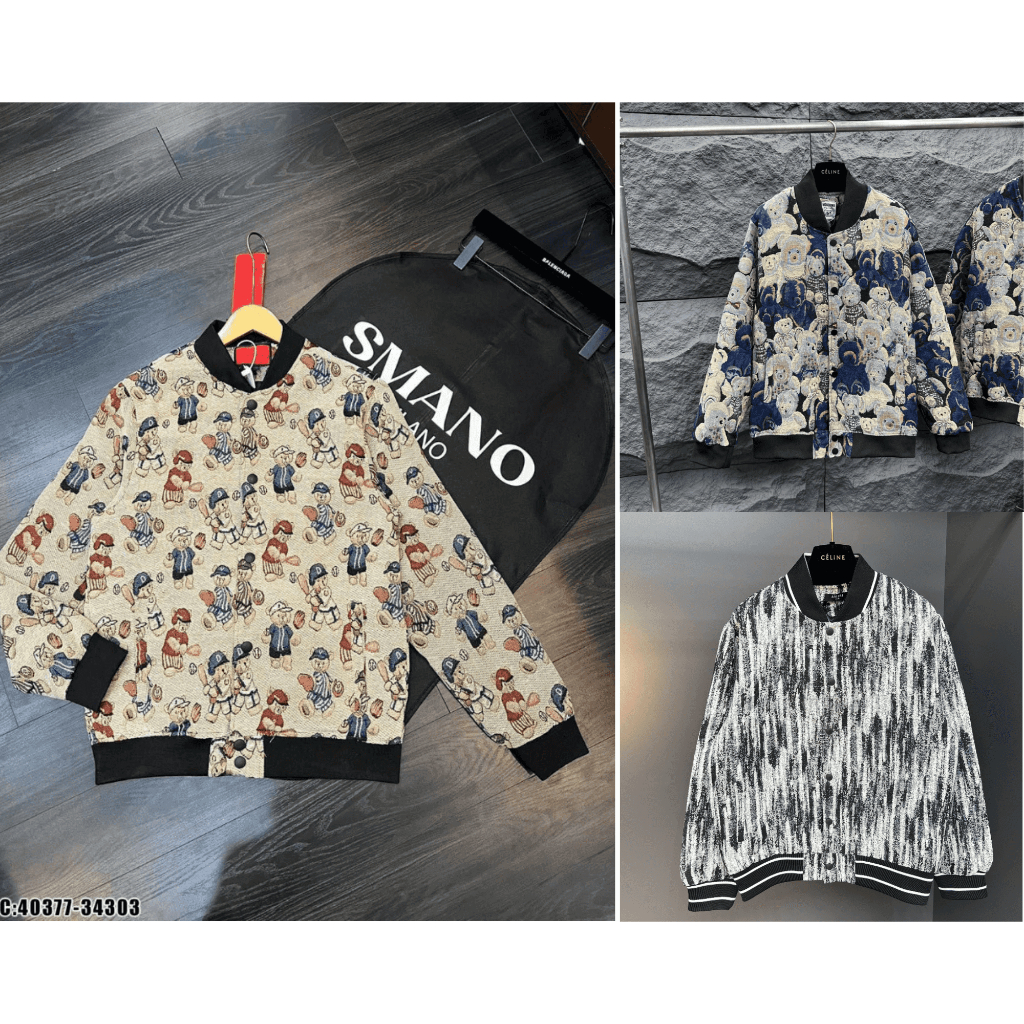 Áo Bomber unisex AN 24 chất gấm dệt tàu hai lớp thể thao phong cách CITY BOY 2023