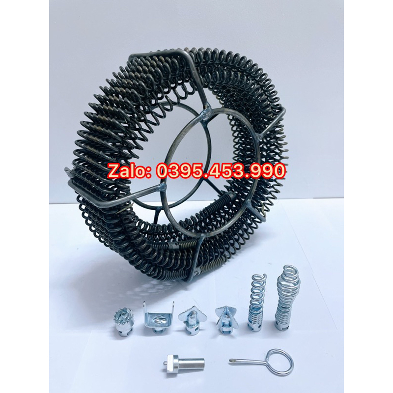 Dây thông tắc cống lò xo phi 16 dùng máy khoan