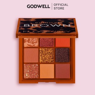 Bảng phấn mắt 9 ô hudabeauty brown obsessions eyeshadow palette 7.5g
