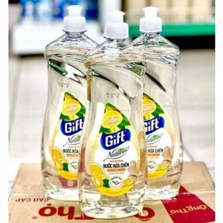 Nước rửa chén Gift Natural (Chanh Yuzu & Gừng/ Trà Matcha & Lô Hội) Chai 800g