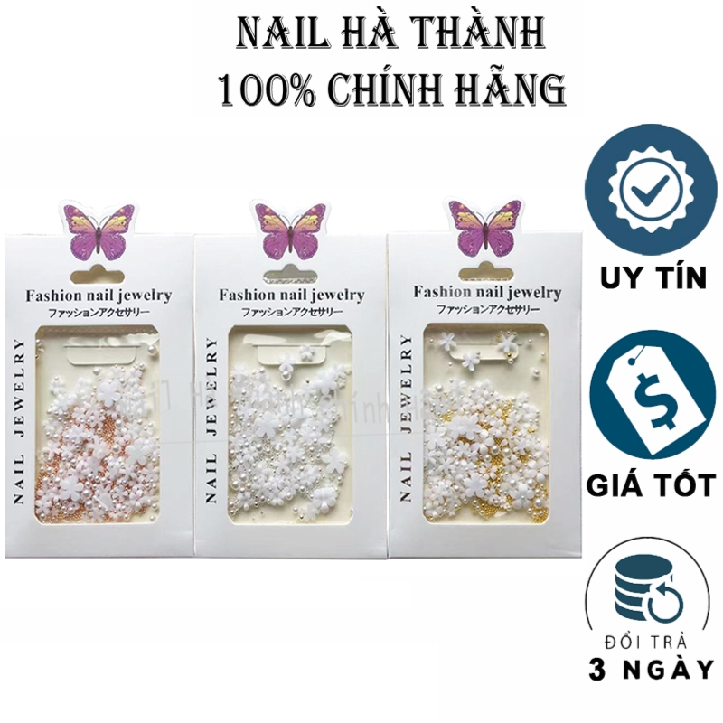 Charm hoa sứ nhí mix bi nail gắn móng tráng trí móng siêu hot