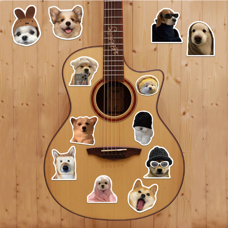 Set 50 hình dán chủ đề con vật cute Sticker siêu độc lạ trang trí sách vở, mũ bảo hiểm, laptop, điện thoại,...xinh xắn