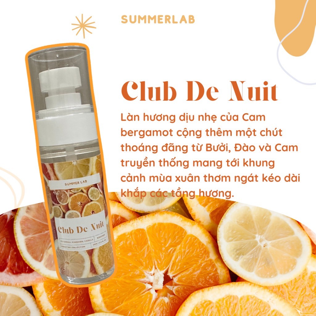 Bodymist Summerlab 60ml Full mùi, hương ngọt ngào phù hợp mùa đông