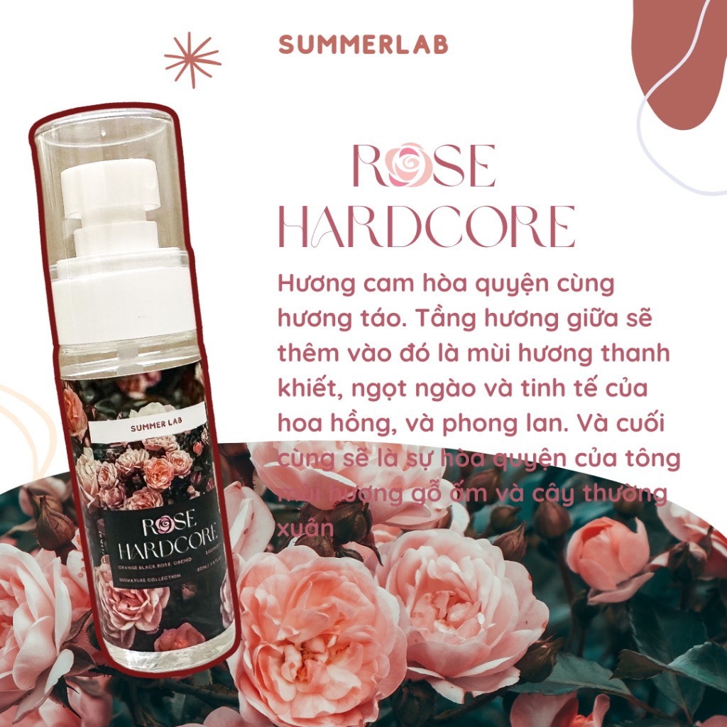 Bodymist Summerlab 60ml Full mùi, hương ngọt ngào phù hợp mùa đông