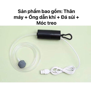 Máy Sủi Oxy Mini Kết Nối USB - Sục Khí Oxi Cho Bể Cá Cảnh Siêu Êm Và Nhẹ [SỦI USB]