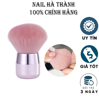  Chổi phủi bụi nail cán ngắn lông mềm hồng cao cấp dụng cụ làm nail Hà Thành Chính Hãng 
