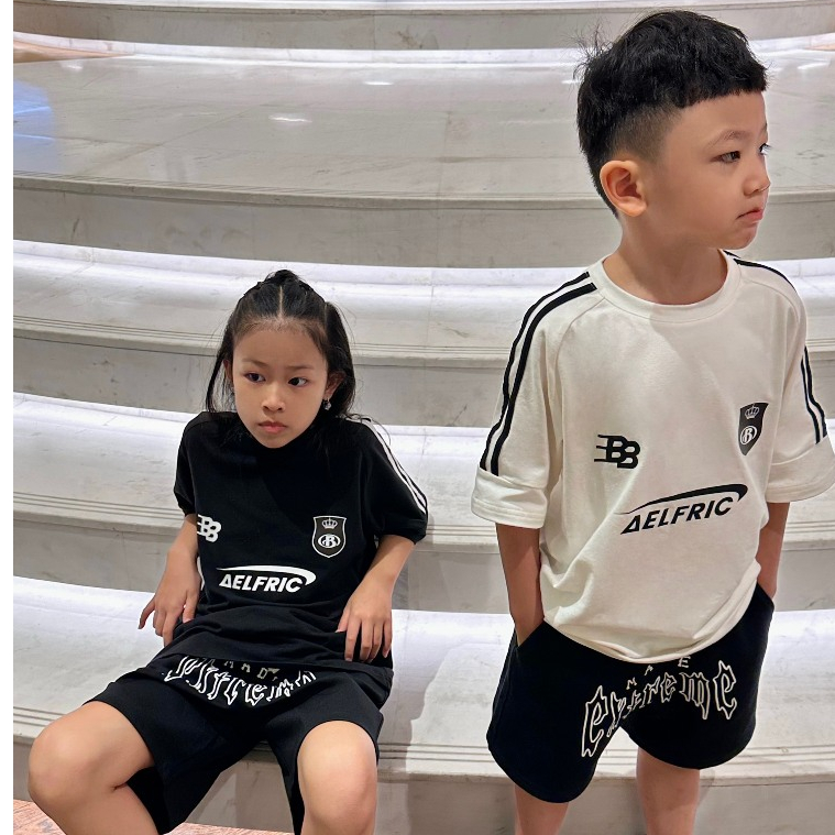 Set 2B Đen Trắng  Kẻ viền thương hiệu 2BKidFashion