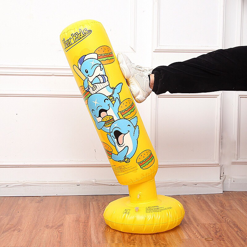 Bao cát boxing tập võ thuật bằng hơi rèn phản xạ cho bé tặng kèm bơm, quà tặng sinh nhật cho bé